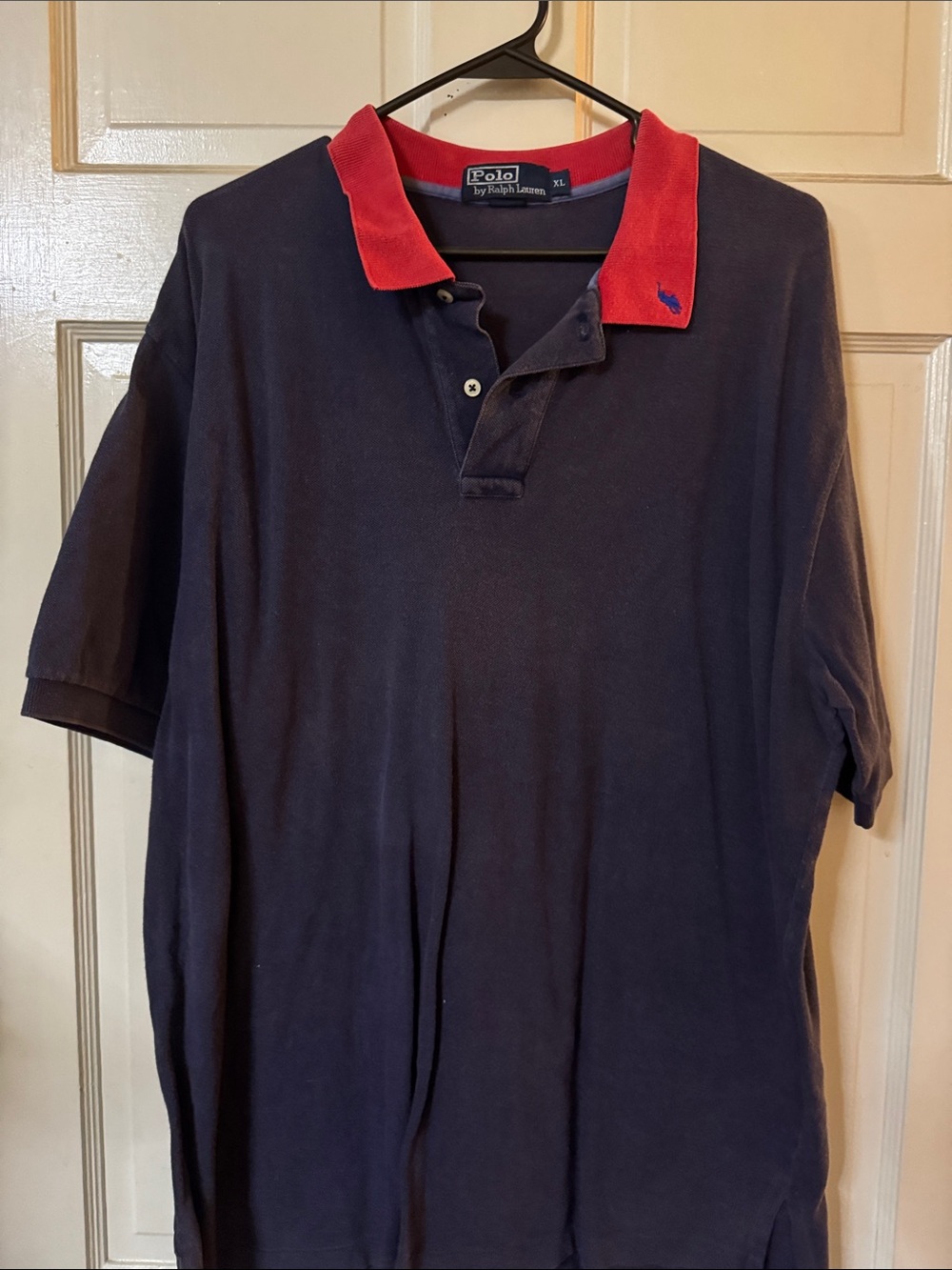 Polo by Ralph Lauren Navy Polo with Red Contrast Collar